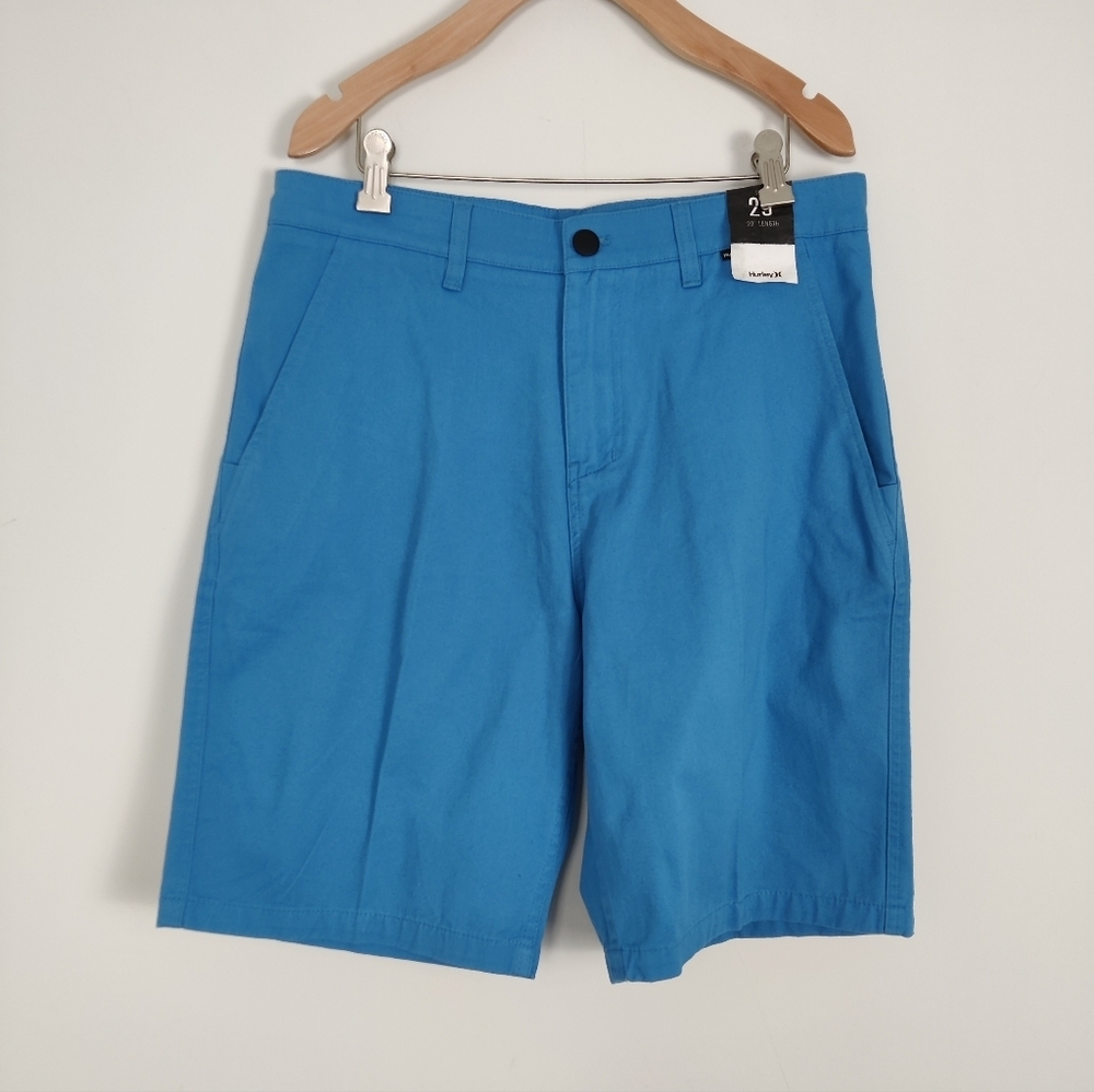Hurley Men's Athleisure Shorts in Blue Size 29 NEW 100% Cotton